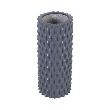 Zen Flex Fitness EVA Foam Back Massage Yoga Roller - Grey - 14x14x33cm